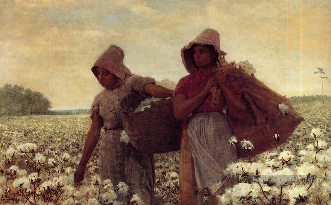 Les cueilleurs de coton réalisme peintre Winslow Homer Peintures à l'huile